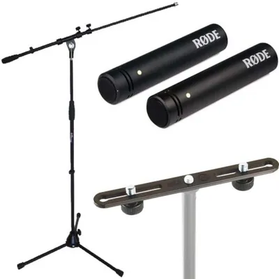 Image de Rode M5 MP Microphone Set avec pied de micro avec barre stéréo