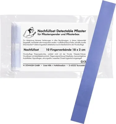 Produktbild von Fingerverband detectable Nachfüllset 18x2cm VE=10 Stück