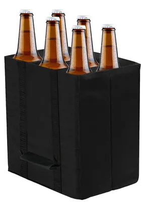 Productafbeelding van Flessentas voor 6 flessen tot 1,5 liter, Draagtas met Scheidingswanden
