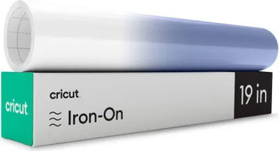 Obrázok produktu pre Cricut Color-Changing Iron-On, Rolka nažehľovacieho vinylu, Hladký nažehľovací vinyl, Modrá, Biela, Jednofarebné, Matte, Pranie v práčke za studena