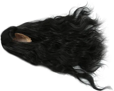 Immagine prodotto di parrucca da bambola 1/6, parrucca riccia e morbida al tatto con snodo sferico, maglia traspirante, resistente al calore, tagliabile a misura, per travestimento da bambola (nero)