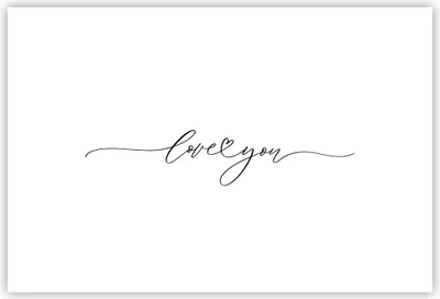Produktbild von Poster - Poster ohne Rahmen - Ich liebe dich handschriftlich - 91,5x61 cm - Wand Bild - Wanddeko - Wandbilder - Kunstposter - Wandposter - Bilder - Kunstdruck - Wanddekoration - P2XAA91x61-4644