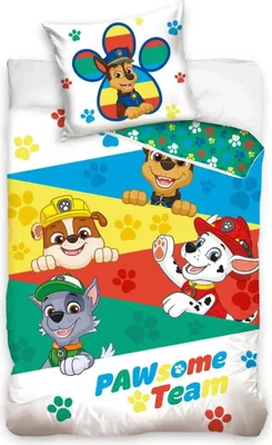 Produktbild von Paw Patrol Kleinkind Bettbezug Happy - 100 x 135 cm