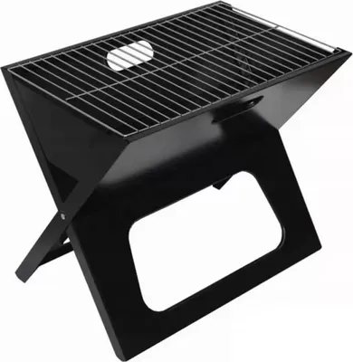 Immagine prodotto di Pronett XJ3669 Barbecue a carbonella, pieghevole 28 x 43 cm nero