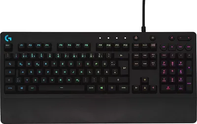 Zdjęcie produktu dla Klawiatura do gier Logitech G G213 Prodigy, pełnowymiarowa (100%), przewodowa, USB, QWERTZ, RGB-LED, czarna