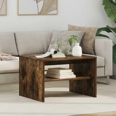 Produktbild von "Schlussverkauf" Couchtisch 1 PC  - Modernen Stil - Kaffeetisch - Geräucherte Eiche 60x50x40 cm Holzwerkstoff  C9547