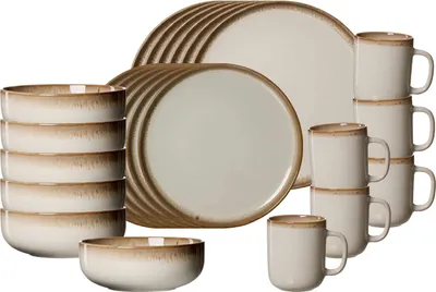 Produktbild von Ritzenhoff & Breker Malaga Kombiservice 24-teilig - Creme