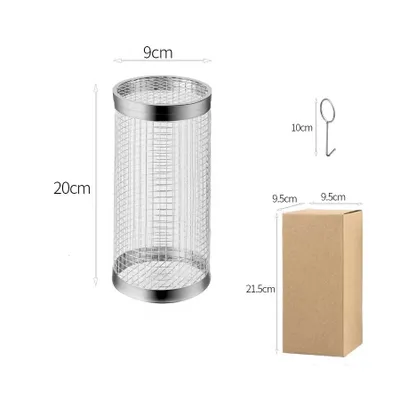 Imagen del producto de Cesta para barbacoa de acero inoxidable de alta calidad: perfecta para cocinar a la parrilla al aire libre