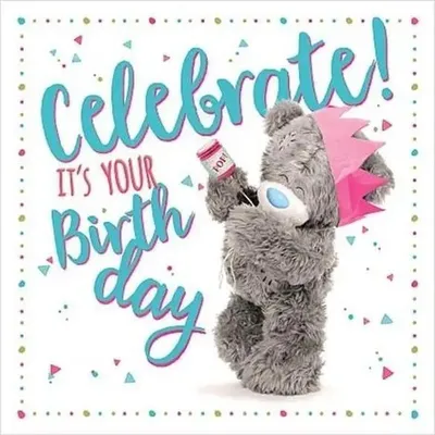 Produktbild von Karnet holograficzny 3D Celebrate It's Your Birthday