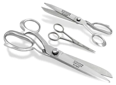 Produktbild von Stoffscheren-Set 3-teilig mit Mikroverzahnung in Silber