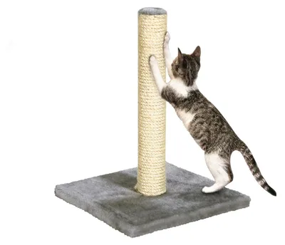 Obrázok produktu pre Karlie Bella - Škrabadlo - Plyš/Sisal - sivé - 29x29x39 cm