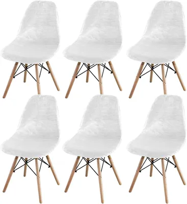 Obrázok produktu pre Poťahy na stoličky do jedálne, pružné, umývateľné, 6 kusov, vhodné do jedálne