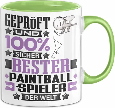 Produktbild von Paintballspieler Geschenk Lustiger Spruch für Paintballspieler Geschenkidee Bester Paintballspieler Der Welt (Grün)