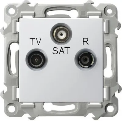 Produktbild von RJV-SAT-Steckdose SZAFIR Weiß Ospel