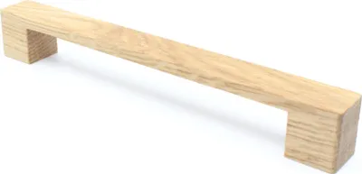 Zdjęcie produktu dla Uchwyt do szafek BA 224 mm, uchwyt do szafek z litego dębu, uchwyt drewniany, uchwyt do drzwi