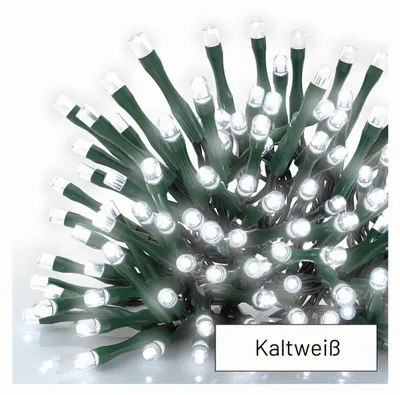 Produktbild von LED-Lichterkette 18m kaltweiß IP44 180 LEDs für Innen Außen Deko Weihnachten