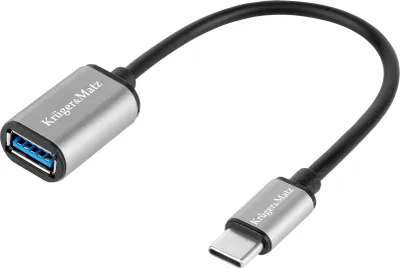 Productafbeelding van Kruger&Matz KM1246 USB 3.0 OTG-adapter USB-A (F) - USB-C (M) OTG, Basic