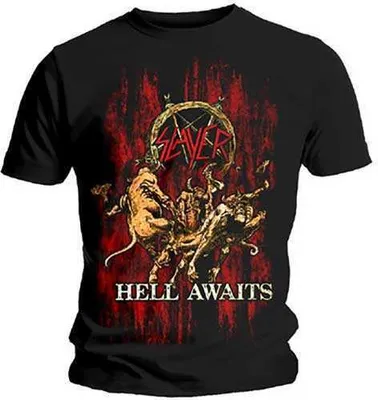 Produktbild von Slayer | Offizielles Band T-Shirt | Hell Awaits, XX-Large, Schwarz