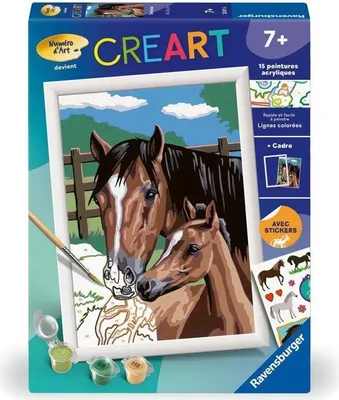 Obrázok produktu pre Maľovanie podľa čísel, CreArt Kids Tendresse, 18x24cm, RAVENSBURGER