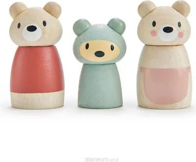 Image de Tender Leaf Famille d'ours Marionnettes en bois - Jouets Fantasievol