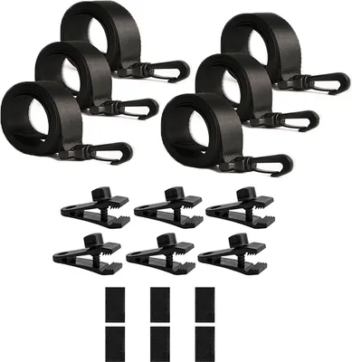 Immagine prodotto di INF Kit di fissaggio per avvolgitore per copertura solare per piscina con cinghie Confezione da 6