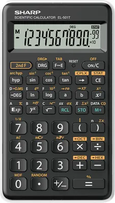 Produktbild von SHARP EL-501T Wissenschaftlicher Taschenrechner schwarz/weiß