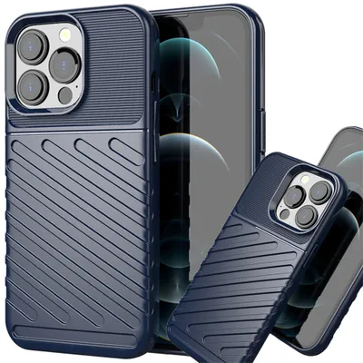 Zdjęcie produktu dla Thunder Case Elastyczne Pancerne Etui Pokrowiec Iphone 13 Pro Niebieski