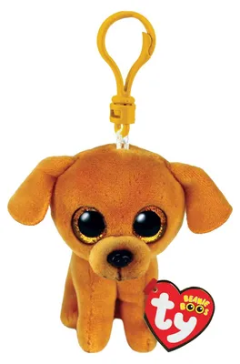 Image de Ty Beanie Boo's Clip Zuzu Lightbrown Dog, 7cm