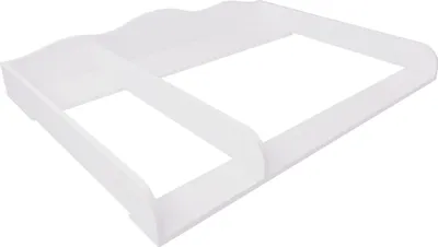 Produktbild von Puckdaddy Wickelaufsatz Frederik 108x80x15cm aus Holz in Weiß für IKEA Hemnes Kommoden