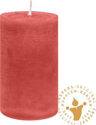 Produktbild von Rustik Kerzen, Nordische Reifkerzen, durchgefärbte Kerzen Magnolie Ø 70 x 120 mm, 1 Stück