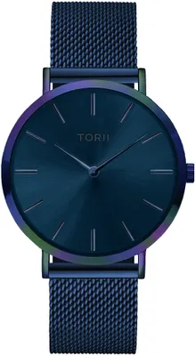 Produktbild von Damen- und Herrenuhr TORII N38NM.NN in klassischem Marineblau Fashion.