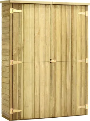 Image de Abri à outils de jardin 123x50x171 cm Pinède imprégnée