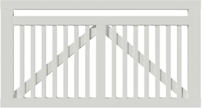 Produktbild von Plus Tor Linea 150 x 80 cm RAL 9010 Weiß