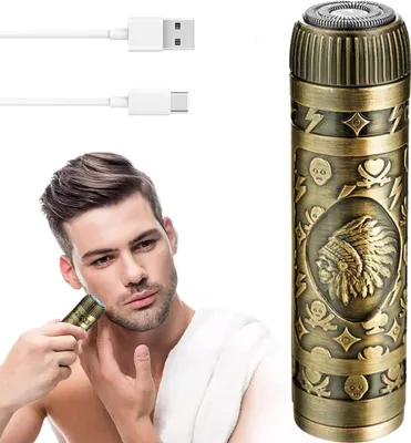 Produktbild von Verk 27205 Mini-Bartschneider kabellos gold