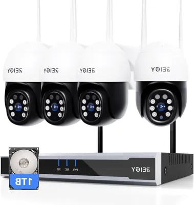 Produktbild von 5-Megapixel Überwachungskamerasystem für den Außenbereich – WLAN-Kamera – Drahtloses Überwachungssystem – CCTV-Sicherheitssystem