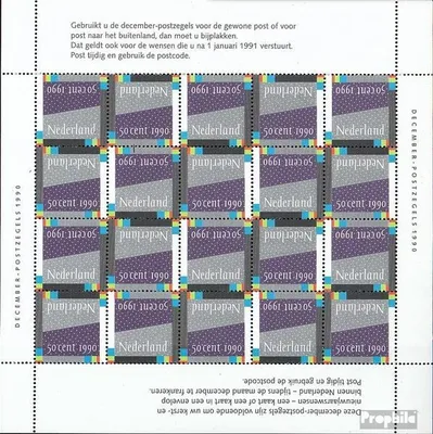 Produktbild von Briefmarken Niederlande 1990 Mi 1395Klb Kleinbogen (kompl.Ausg.) postfrisch Dezembermarke