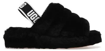 Produktbild von UGG Fluff Yeah Slide Black (Women's) - EU 38