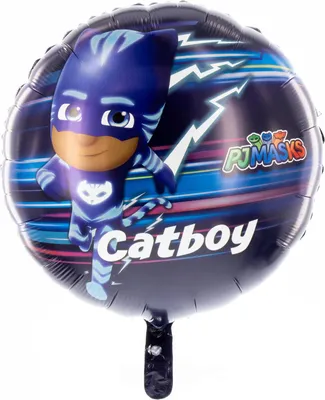 Produktbild von PJ Masks Folienballon Ø45cm bunt Heliumballon Pyjamahelden für Kinder-Geburtstag