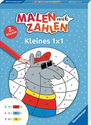 Produktbild von Ravensburger Buch Kreativität Malen nach Zahlen, 2. Kl. Kleines 1 x 1 41622