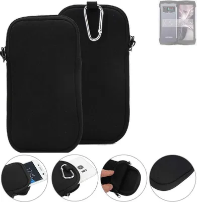 Produktbild von K-S-Trade Neopren-Hülle Handyhülle kompatibel mit Doogee Smini Schutzhülle Neoprenhülle Sleeve Schutz-Hülle Gürtel Tasche Case Holster