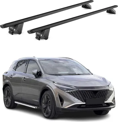 Produktbild von Dachträger Grundtäger für Nissan Qashqai J12 2021-2025 100kg Alu Schwarz 2x ABE