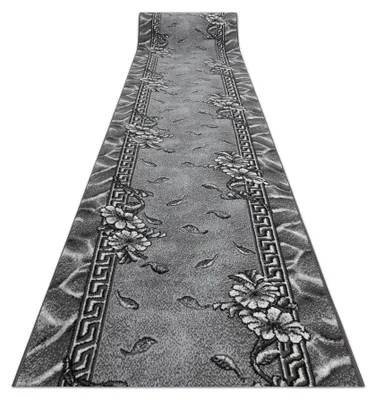 Produktbild von Läufer BCF MORAD Trio Blumen, Blätter grau / creme 60 cm Grau 60x160 cm