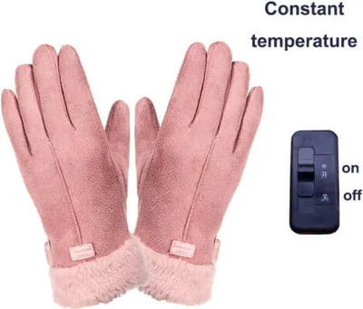 Produktbild von Winter Elektrisch Beheizte Handschuhe USB Beheizte Ergonomische Weiche Damen Wärmende Handschuhe open-close