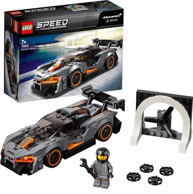 Produktbild von LEGO 75892 Speed Champions McLaren Senna Rennwagen, Bauset mit Rennfahrer-Minifigur, Forza Horizon 4 Erweiterungsset
