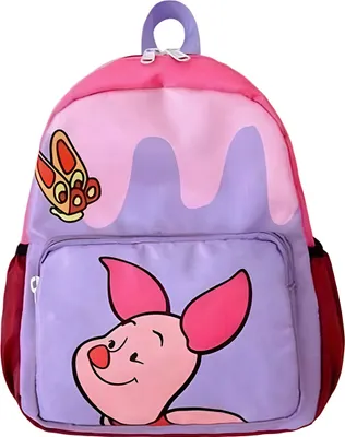 Obrázok produktu pre Detský batoh s vreckami ružový - Prasiatko