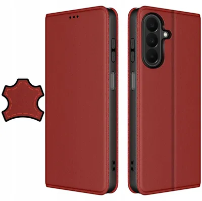 Produktbild von Lederhülle für Samsung A27 5G mit Magnetverschluss + 9H-Glas