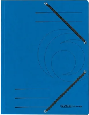Produktbild von Einschlagmappe mit Gummizug Karton blau Packung mit 25 Stück