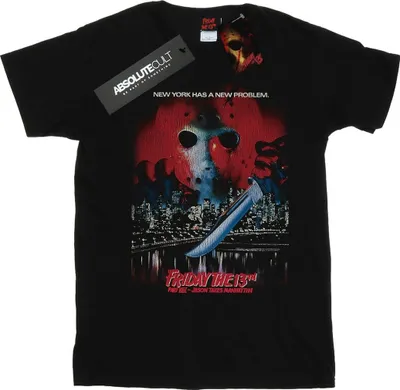 Produktbild von Friday The 13th - "Jason Takes Manhattan" T-Shirt für Herren BI25418 (4XL) (Schwarz)