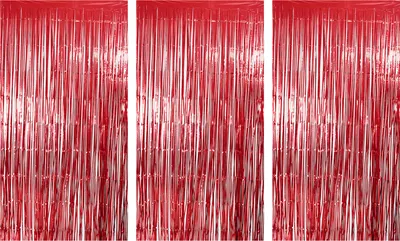 Produktbild von 3-teiliger Regenvorhang, 1 x 2,5 m, glitzerndes Folienfransen-Hintergrund-Set, Quasten-Hintergrundvorhänge, Hochzeiten, Fotoautomaten-Requisiten, Party-Nachbildungation
