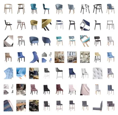 Produktbild von Design Chesterfield Lehnstuhl Stuhl Stoff Stühle Polster Luxus Sessel Esszimmer